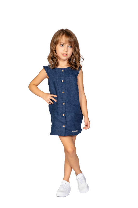 Girls Kid Dress Navy